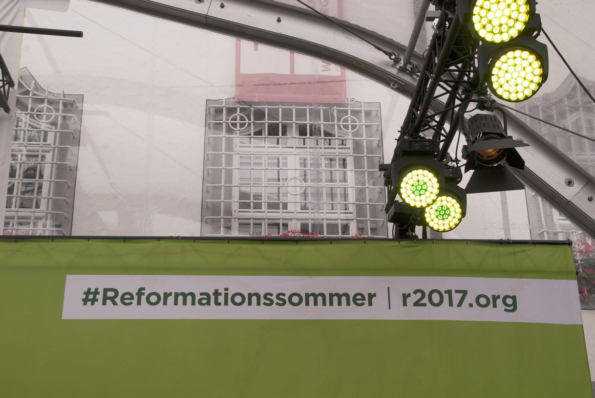 Der vierte Promi-Talk auf der Bühne des Marktplatzes in Wittenberg